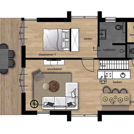 Vakantiehuis Bos Met Hottub | 6 Personen - Valley